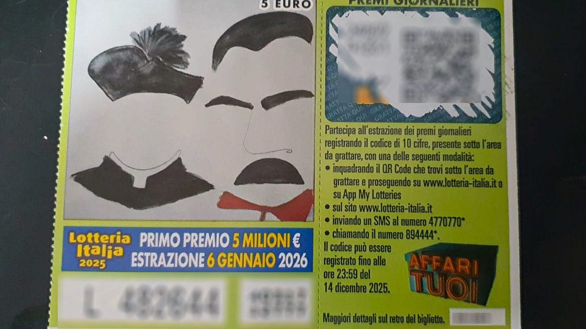 Biglietto della Lotteria Italia 2025–2026