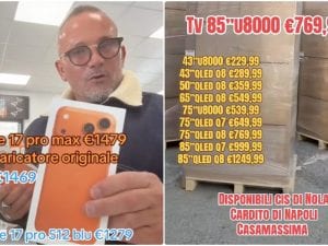I prodotti di Napolitano Store sotto sequestro vanno all’ast