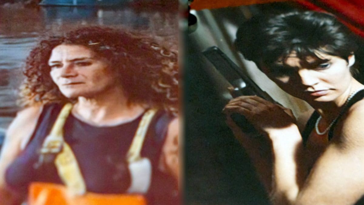 La ex malavitosa Pinto e il personaggio di Nikita nel film omonimo di Besson, interpretato da Anne Parillaud