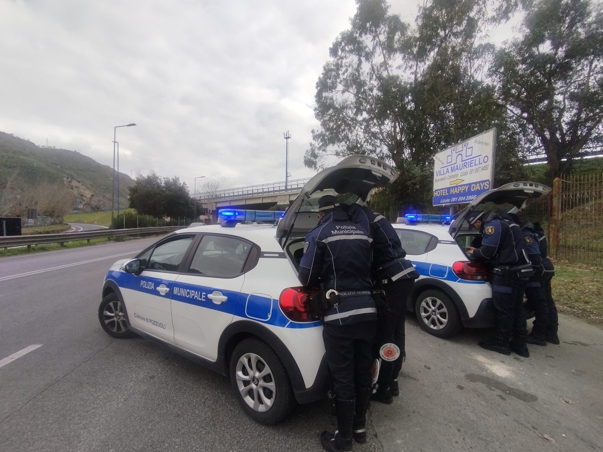 I controlli della Polizia Municipale a Pozzuoli