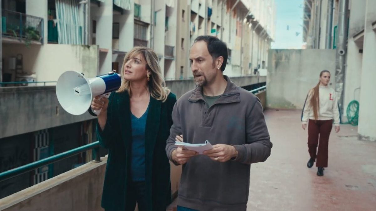 Una scena della fiction "La preside"