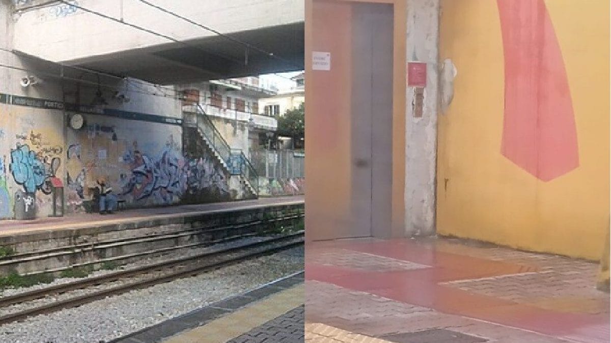 La stazione Eav Portici Bellavista