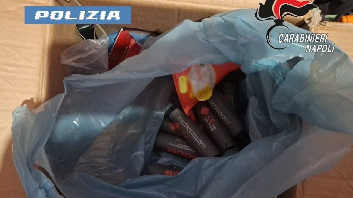 Gli esplosivi sequestrati