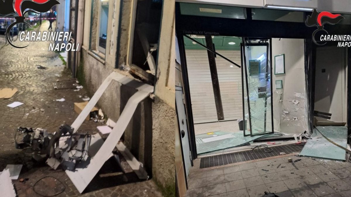 A sinistra il colpo tentato a Napoli, a destra quello tentato a San Giuseppe Vesuviano