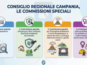 Decise le 4 commissioni speciali in Consiglio regionale Campania. C’è anche emergenza bradisismo