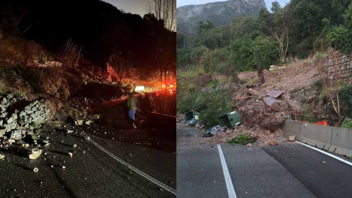 I danni provocati dalla frana a Cetara