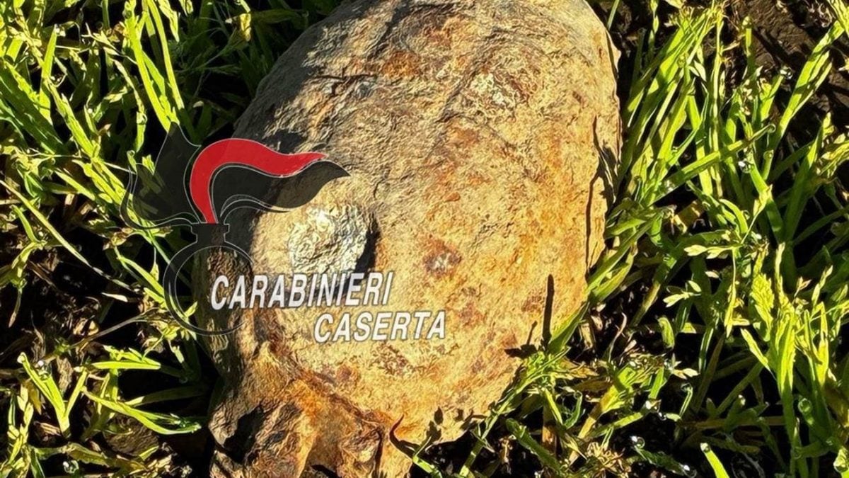 La granata ritrovata a Villa di Briano