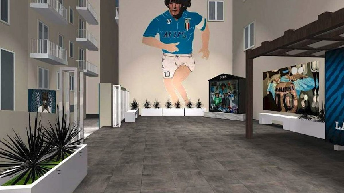 I rendering di GK di Largo Maradona