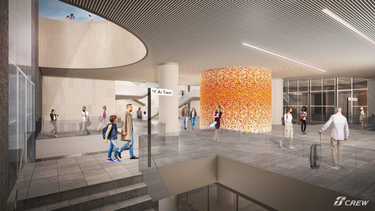 Il render della nuova stazione Metro Linea 10 / Credits Partenope10–Webuild