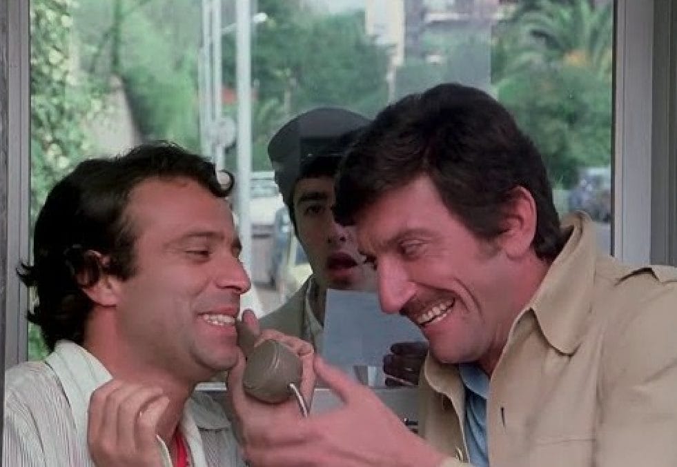 La scena della truffa del film "Febbre da Cavallo" del 1976 con Enrico Montesano e Gigi Proietti