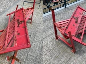 A Pozzuoli distrutta la panchina rossa contro la violenza sulle donne. Il sindaco: “Episodio grave”