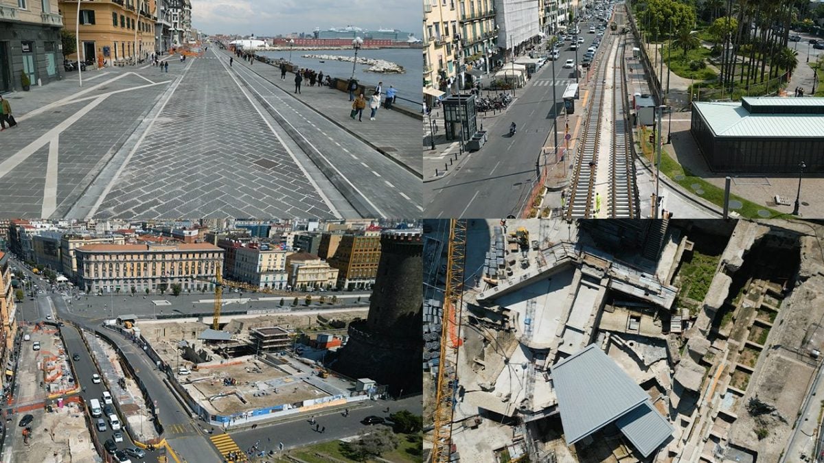 Le immagini dei cantieri (alcuni ultimati) riprese dal drone