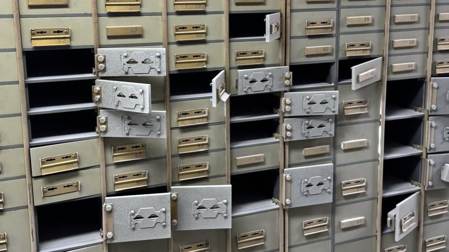 Le cassette di sicurezza vìolate