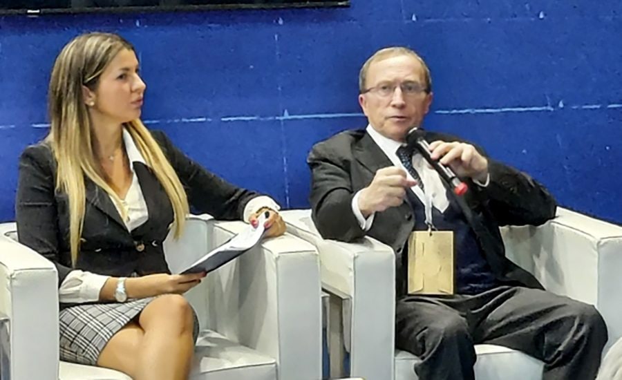 Claudia Conte e Fulvio Bonavitacola all’evento "Ecomondo" del 2023