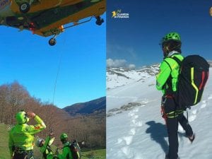 Due escursionisti in ipotermia intrappolati tra le nevi sul Monte Cervati: salvati con l’elicottero