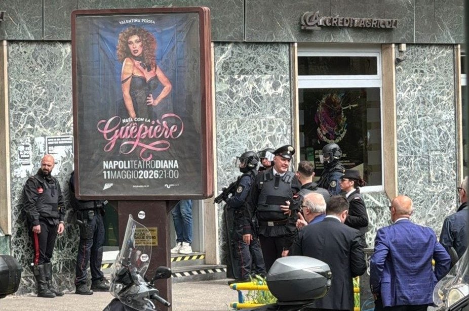 La rapina al Credit Agricole.