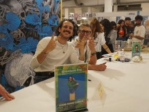 Lunghe code al firmacopie di Gianluca Frù dei Jackal, ospite al Comicon di Napoli