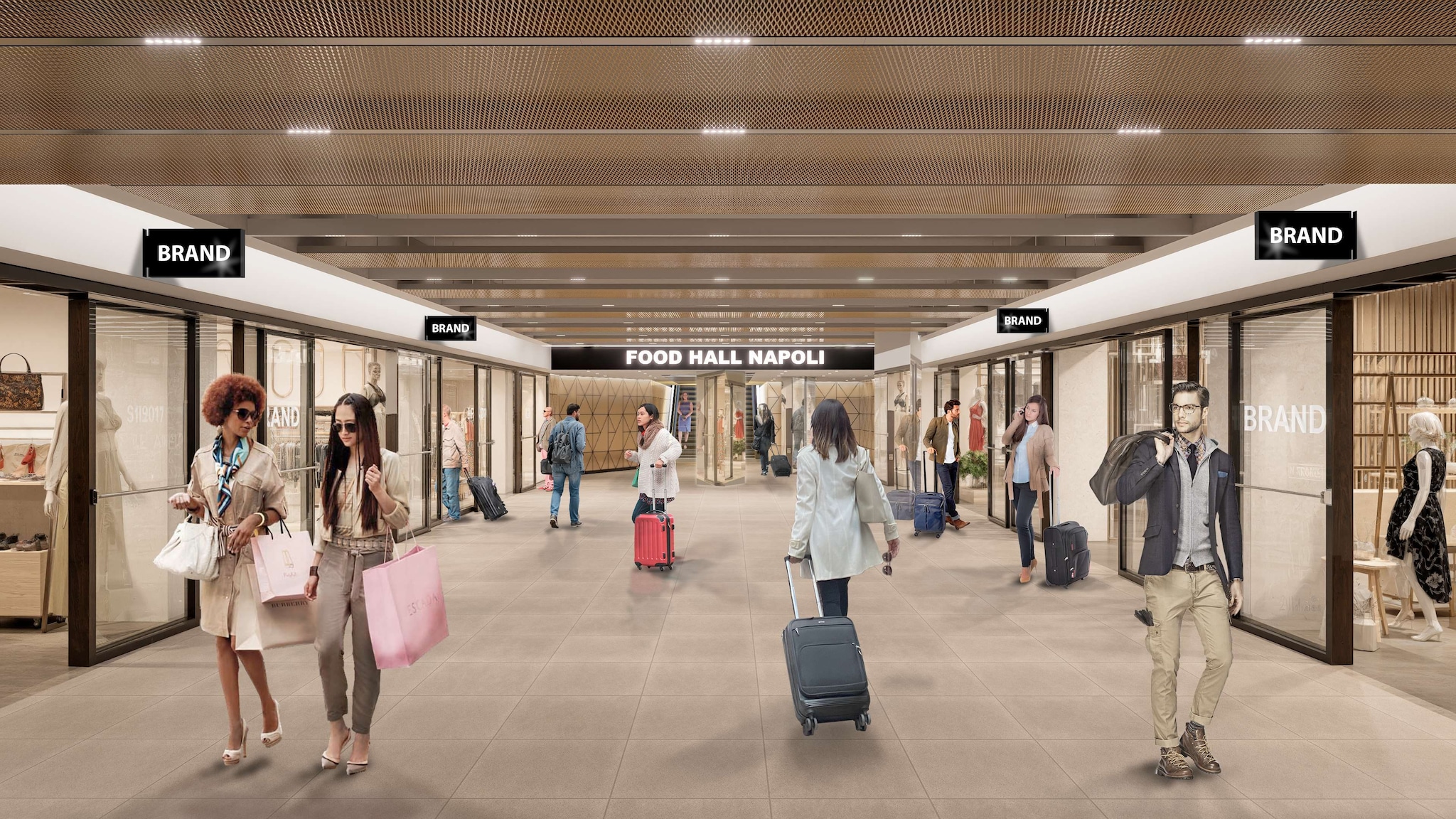Il piano basso della nuova stazione Centrale di Napoli