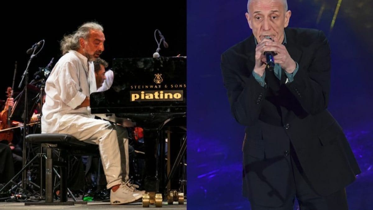 Stefano Bollani (a sinistra). Peppe Servillo (a destra)