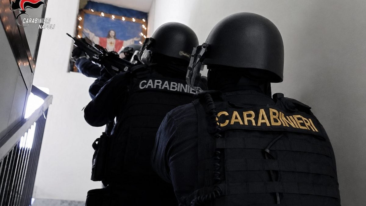 Il blitz dei carabinieri