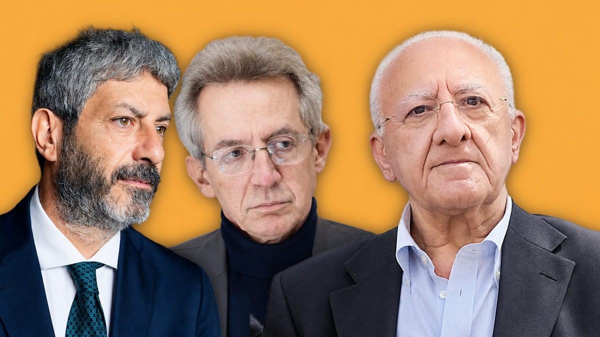 I politici fico, manfredi e de luca