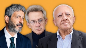 I politici fico, manfredi e de luca