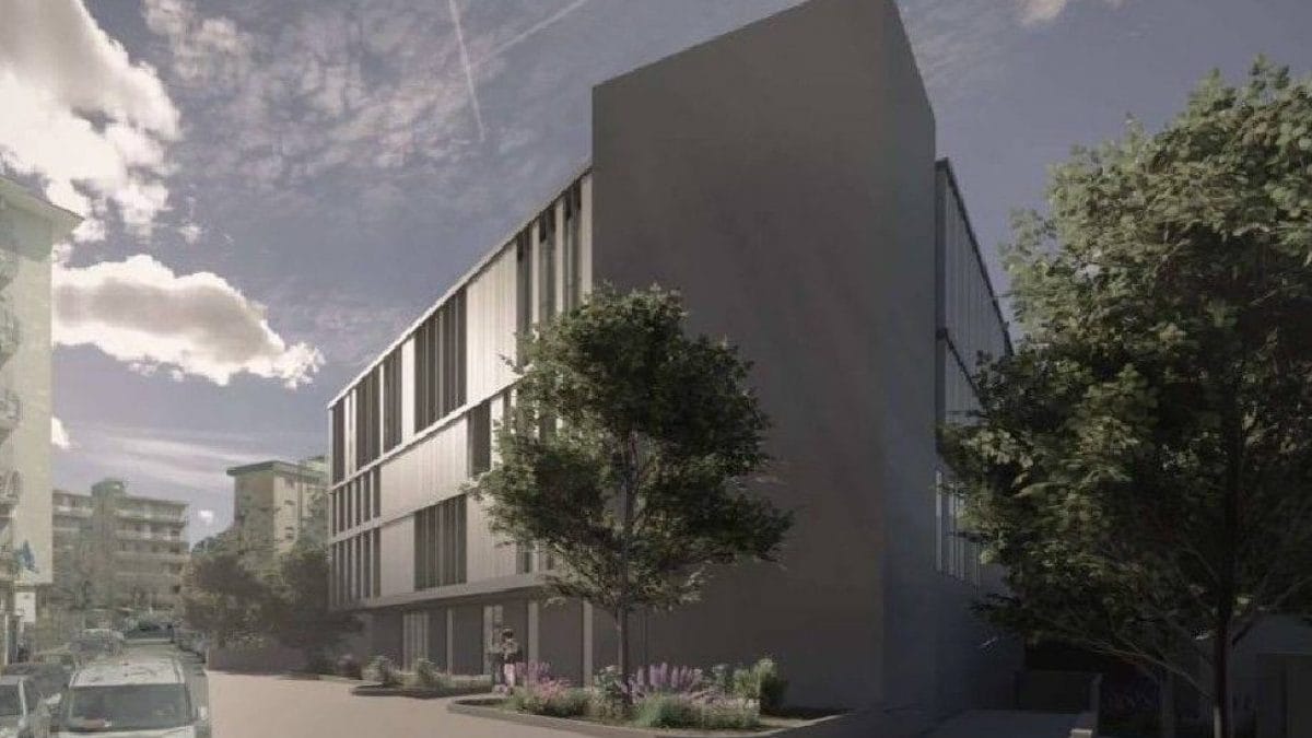 Il rendering del nuovo centro sportivo di via San Domenico