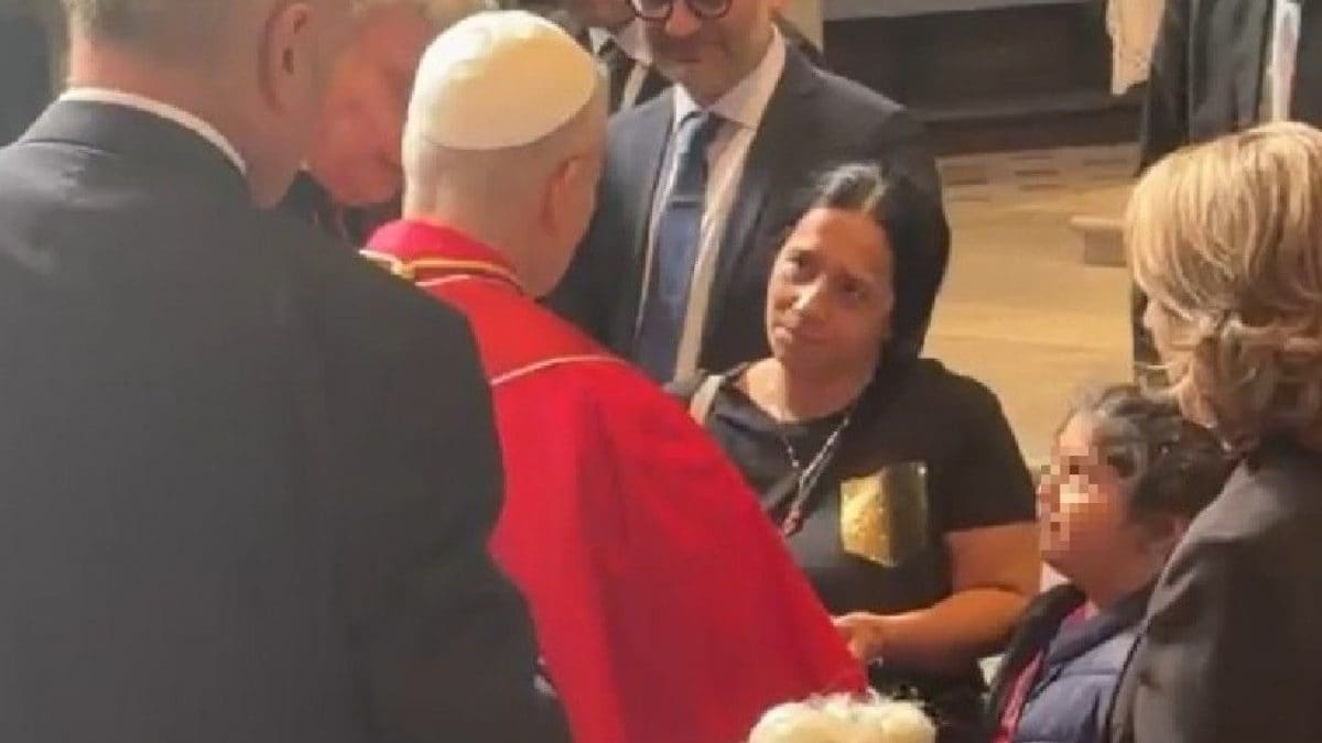 Incontro tra Papa Leone XIV e Patrizia Mercolino in Duomo a Napoli