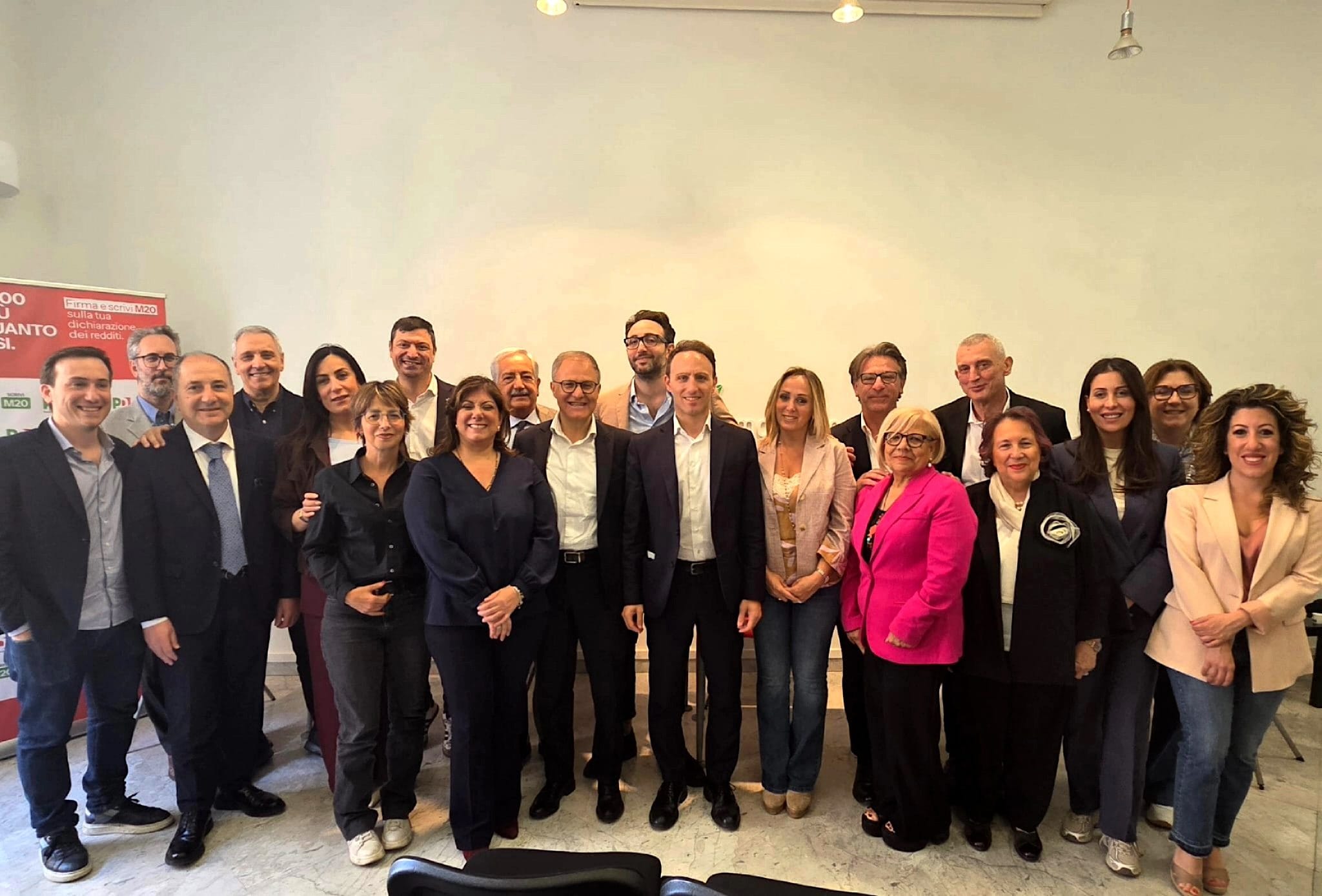 La foto di gruppo della nuova squadra del Pd Campania