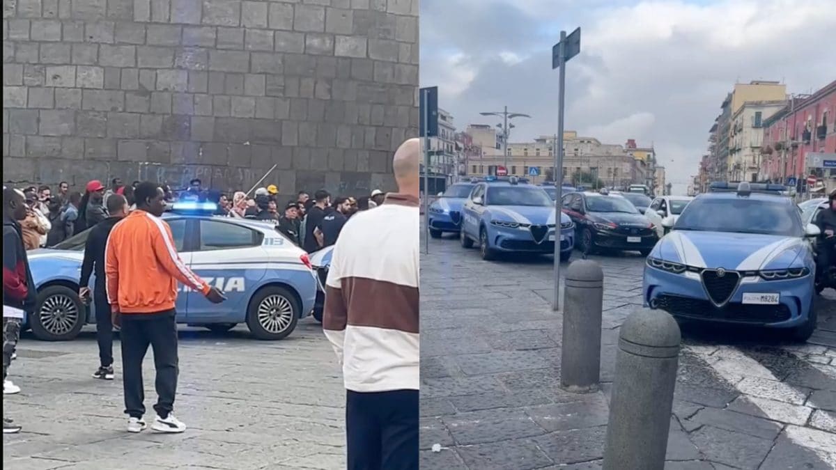 La polizia sul luogo del delitto di Porta Capuana