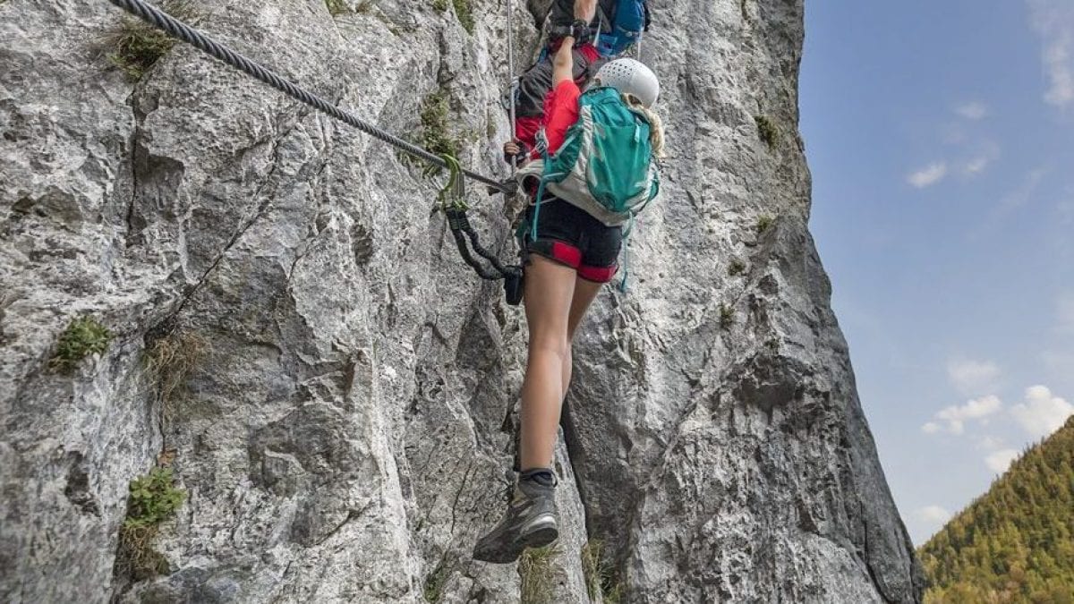Una climber / immagine di repertorio