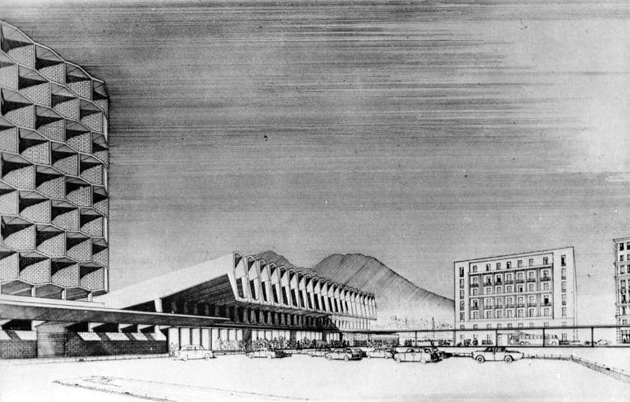 Il disegno della Centrale di Napoli negli anni Cinquanta