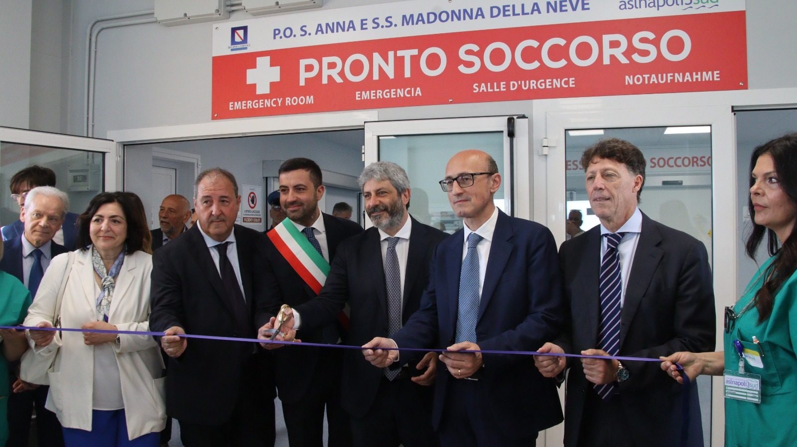 Il taglio del nastro del Presidio Ospedaliero "Sant’Anna e Santissima Madonna delle Neve"