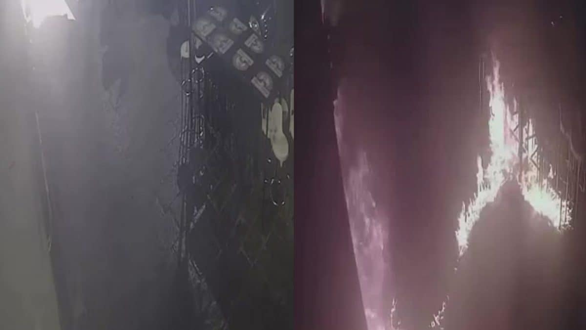 Le immagini dell’incendio