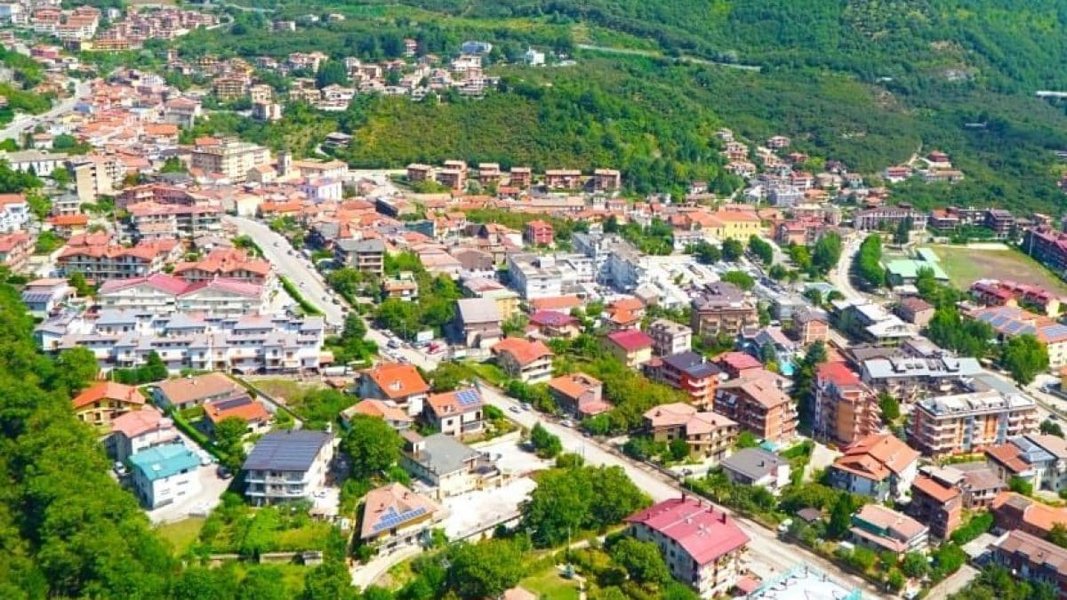 Vista aerea di Monteforte Irpino