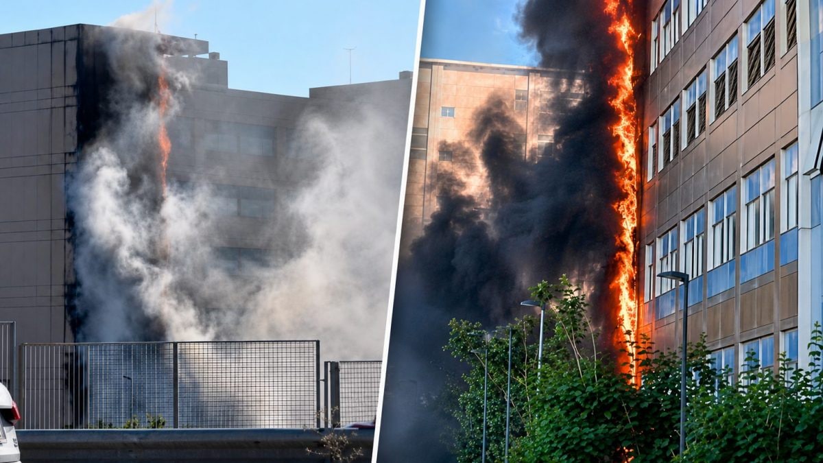 Incendio all’Ospedale del Mare di Ponticelli del 21 giugno / Fanpage.it