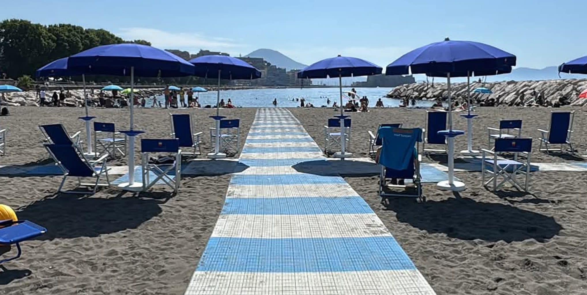 L’accesso alla spiaggia Diaz