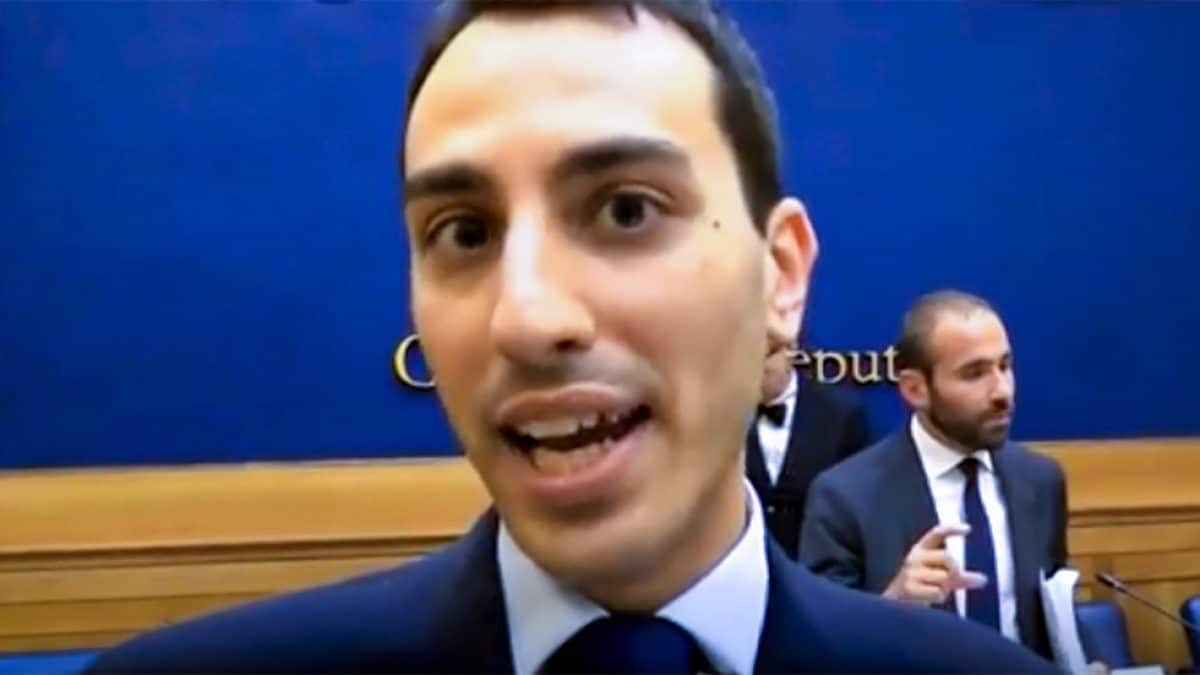 Claudio Tancredi Palma durante un intervento alla Camera