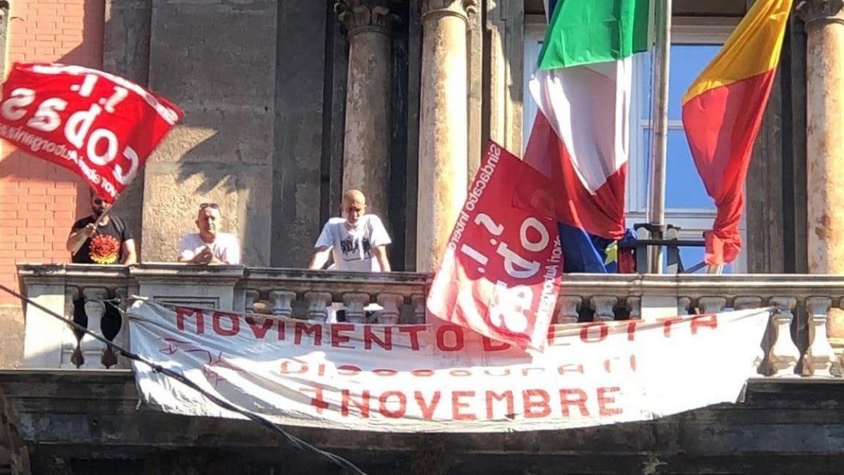 I disoccupati del Movimento di Lotta 7 novembre
