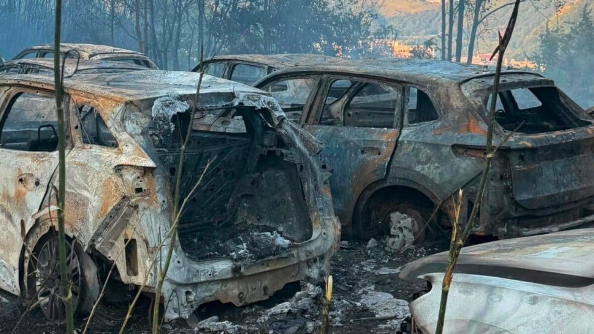 Incendio ad Agnano del 13 luglio 2026 / Foto Autouno