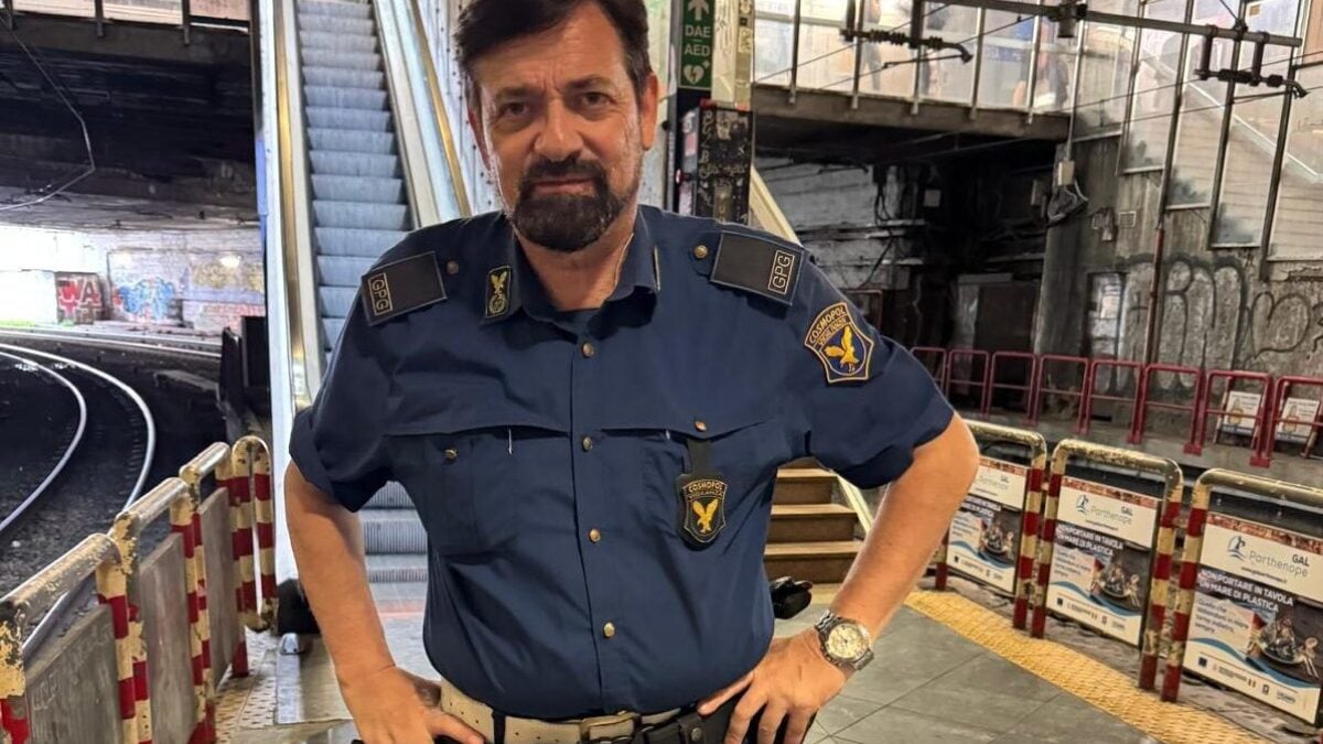Vincenzo Polverino, uno dei due vigilanti che ha effettuato l'intervento di soccorso