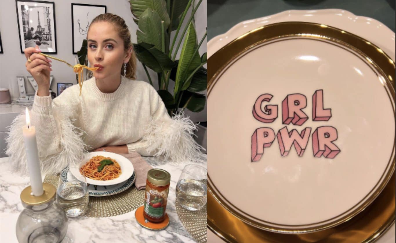 Valentina Ferragni e i piatti GRL PWR di Bitossi