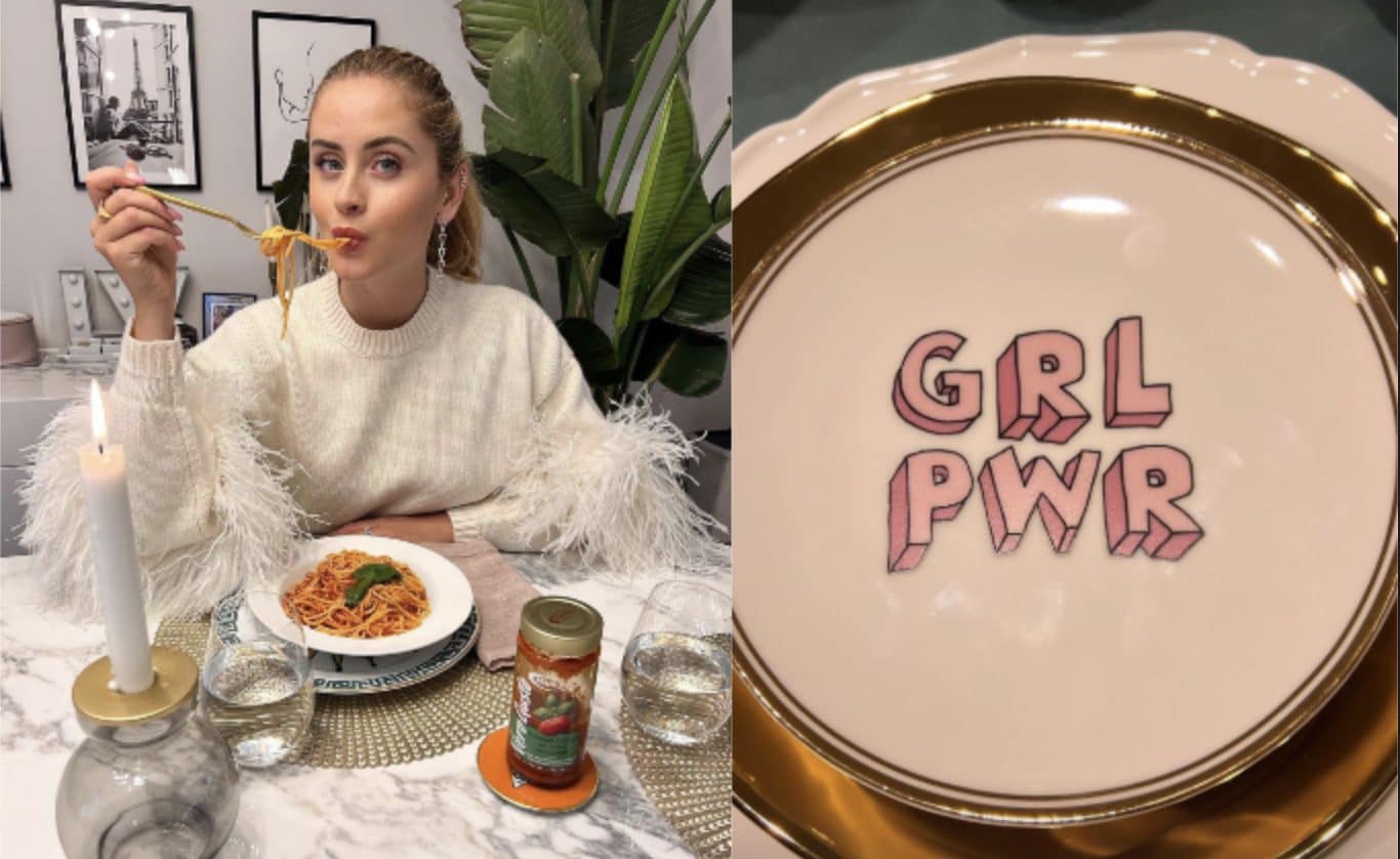 I piatti da tavola di Valentina Ferragni sono un inno al girl power