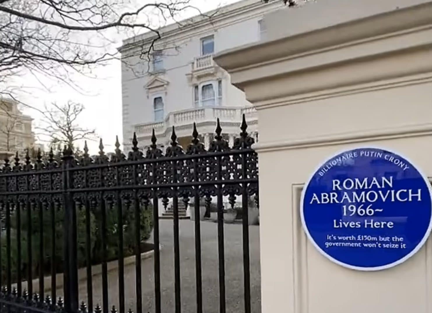La villa di Roman Abramovich a Londra