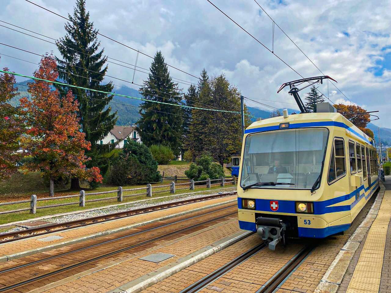 The historic train of the Ferrovia Vigezzina – Centovalli
