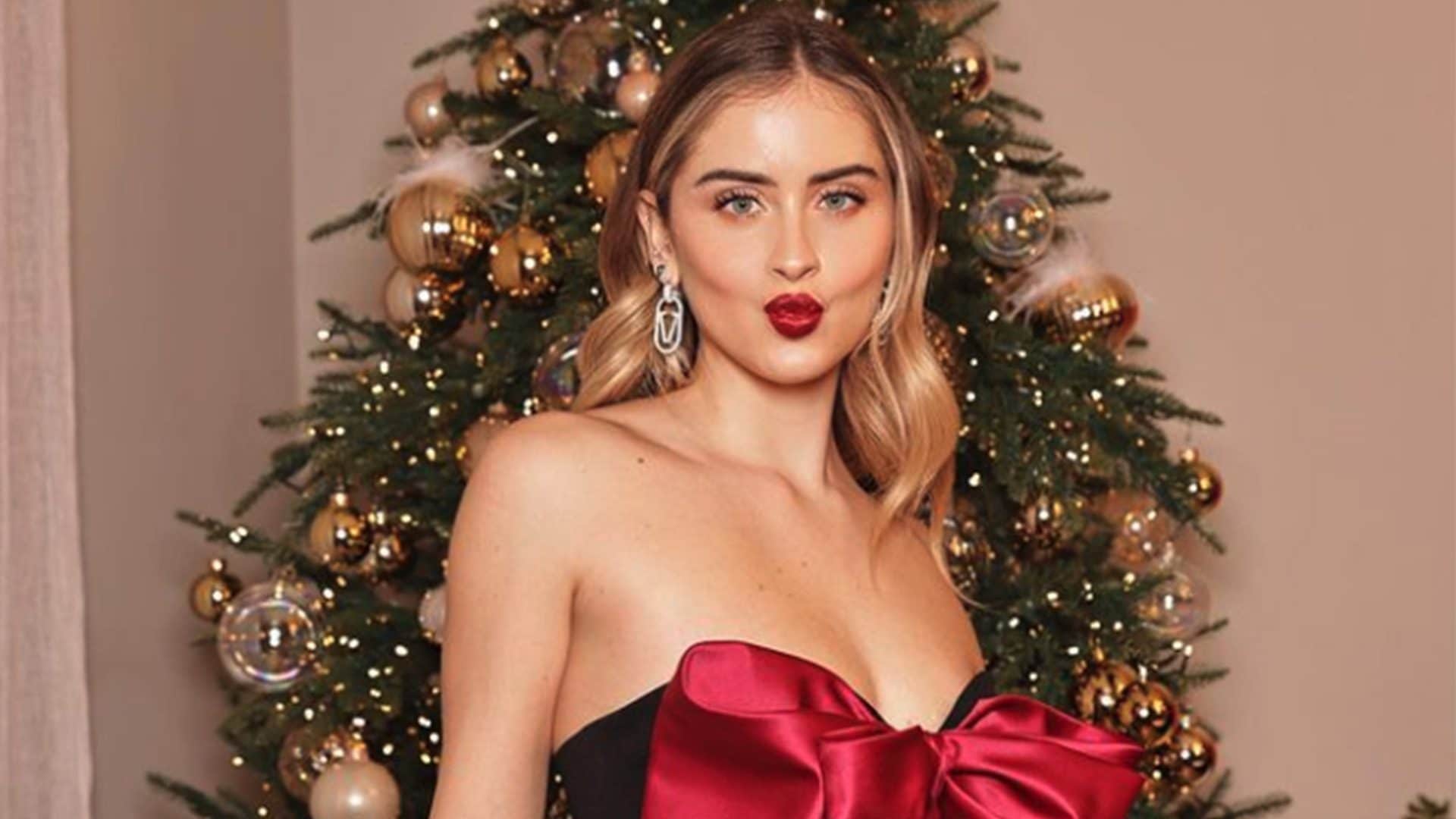 Abito Di Natale Per Bambina In Velluto Rosso Con Dettagli In Pelliccia - Taglie 98-164 Cm - 2