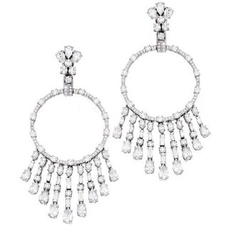 Hartmann Orecchini A Bottone In Metallo Con Pavé Scintillante – Set Da 6 Pezzi, 3 Diverse Dimensioni (max 20 Mm), Colore Argento – Fatti In Europa!