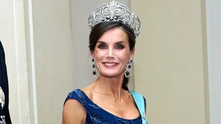Tiara Di Compleanno Per Donna Con Strass AB E Fiori - Diadema Regina Con Fascia, Corona Per Compleanno, Matrimonio E Feste, Diametro 12,7cm
