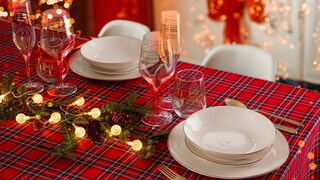 Decor Essentials Runner Tavolo Con Paillettes E Nappe - Rosso 30x250cm - Perfetto Per Matrimoni E Feste