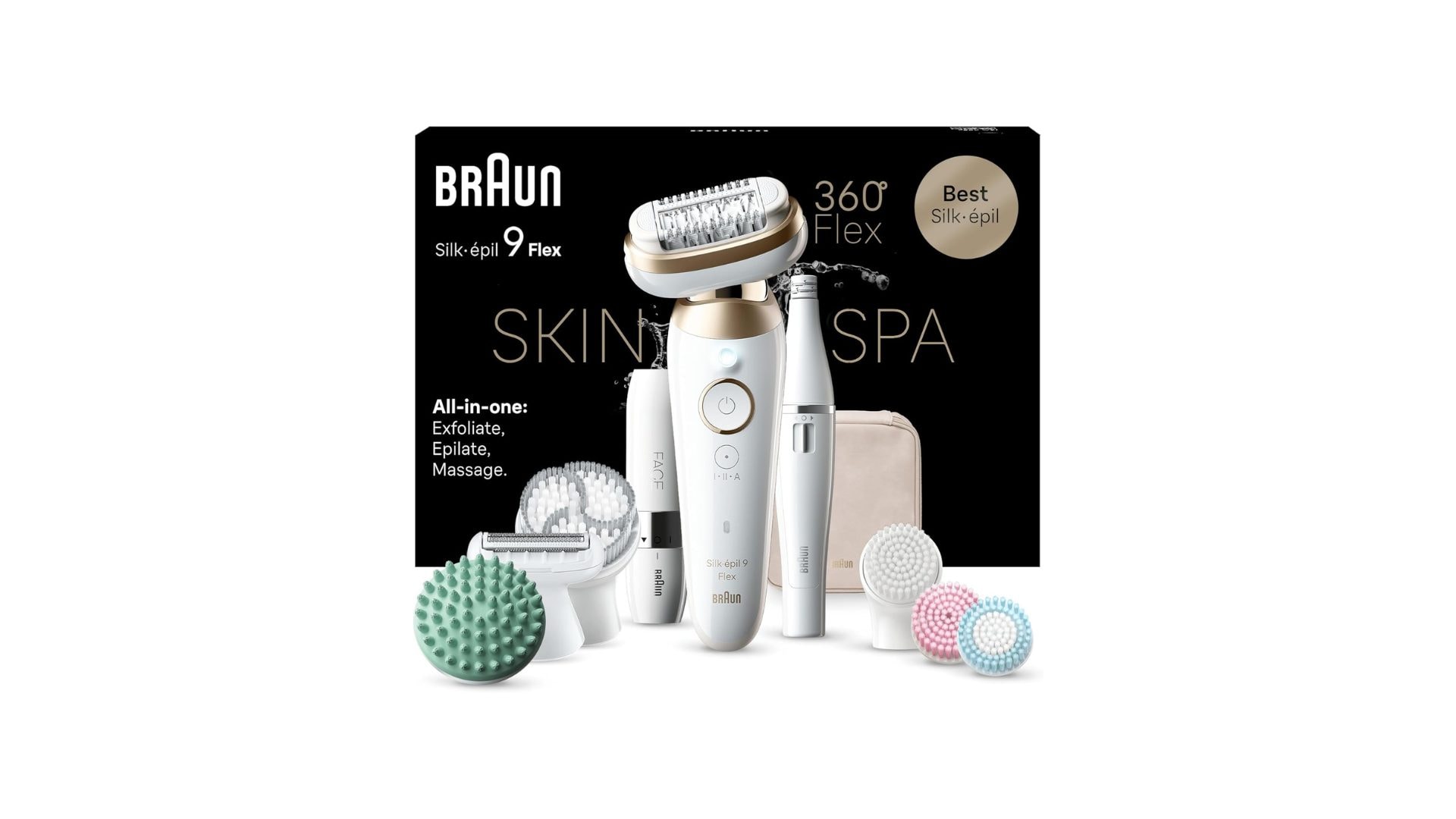 Braun Silk-épil 9 Flex SkinSpa 9-681 3D Epilatore Elettrico